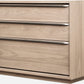 One Coastal Modern Three Drawer USB-charging Nightstand in Bisque