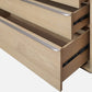 One Coastal Modern Three Drawer USB-charging Nightstand in Bisque