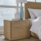 One Coastal Modern Two Drawer USB-Charging Nightstand in Bisque