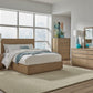 One Coastal Modern Two Drawer USB-Charging Nightstand in Bisque