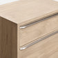 One Coastal Modern Two Drawer USB-Charging Nightstand in Bisque