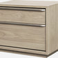 One Coastal Modern Two Drawer USB-Charging Nightstand in Bisque
