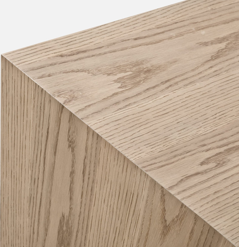 One Coastal Modern Two Drawer USB-Charging Nightstand in Bisque