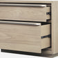 One Coastal Modern Two Drawer USB-Charging Nightstand in Bisque