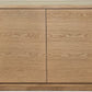 One Modern Coastal Four Door Sideboard in White Oak