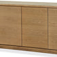 One Modern Coastal Four Door Sideboard in White Oak