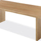 One Modern Coastal Live Edge Dining Table in White Oak