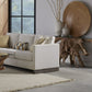One Solid Teak Root Glass Top Console Table