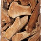 One Teak Slice Round End Table in Warm Teak