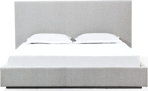 One Upholstered Modern Headboard in Cotton Ball Boucle (2026)