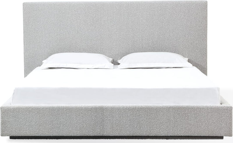 One Upholstered Modern Headboard in Cotton Ball Boucle (2026)