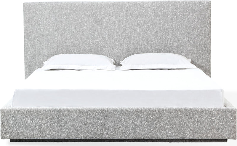 One Upholstered Platform Bed in Cotton Ball Boucle (2026)