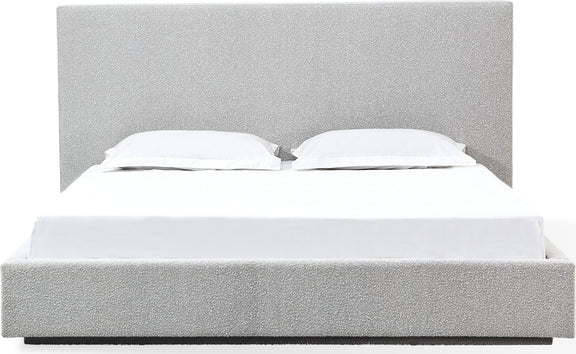 One Upholstered Platform Bed in Cotton Ball Boucle (2026)
