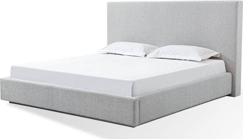 One Upholstered Platform Bed in Cotton Ball Boucle (2026)