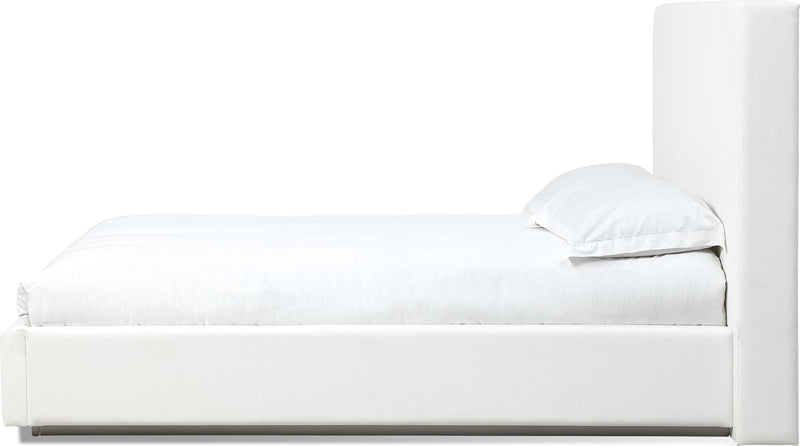 One King-size Upholstered Platform Bed in Pearl (2026)