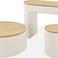 Oskar Lift Top Round End Table in Barley