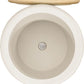 Oskar Lift Top Round End Table in Barley