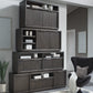 Oxford 64 inch Two Drawer Two Shelf Media Console in Basalt Grey