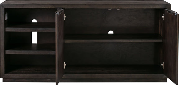 Oxford 64 inch Two Drawer Two Shelf Media Console in Basalt Grey