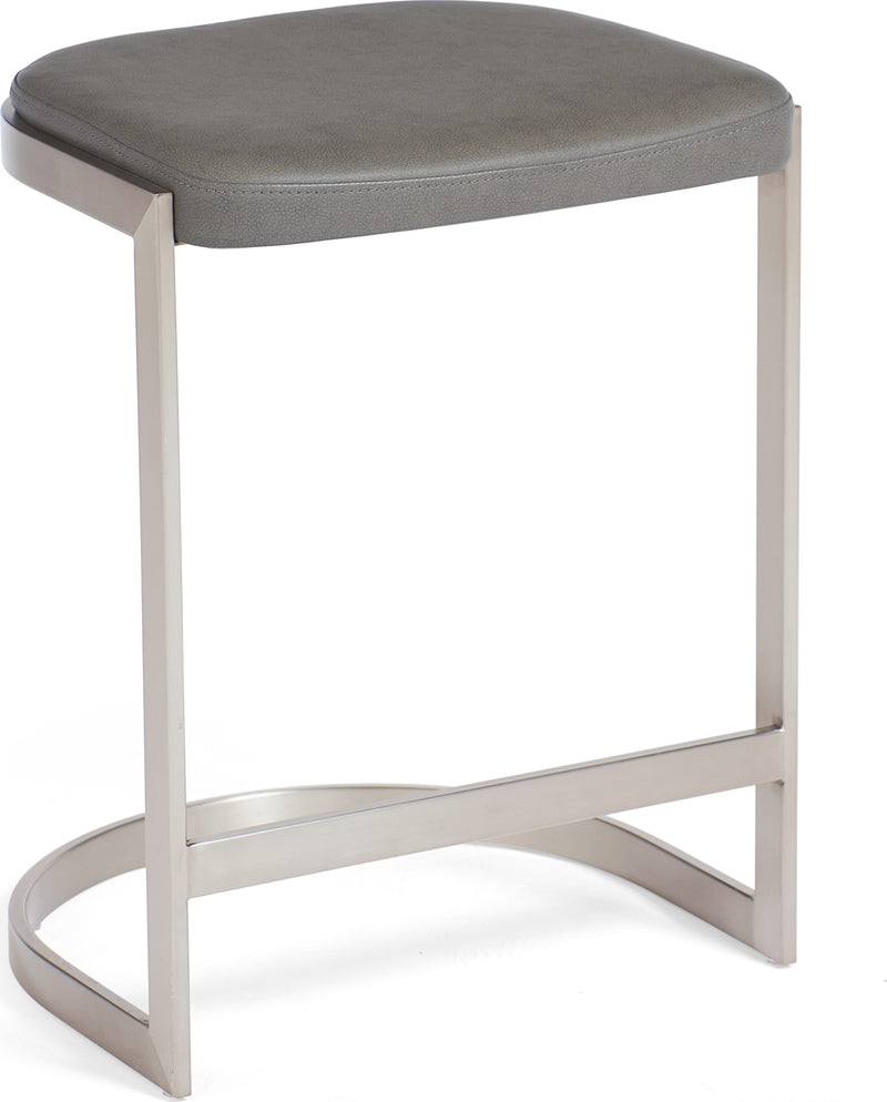 Oxford Backless Counter Stool in Davy's Grey