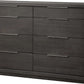 Oxford Eight Drawer Dresser in Basalt Grey (2024)