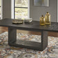 Oxford Rectangular Dining Table in Basalt Grey
