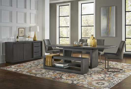 Oxford Rectangular Dining Table in Basalt Grey