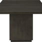 Oxford Rectangular Dining Table in Basalt Grey