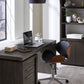 Oxford Single Pedestal Desk in Basalt Grey