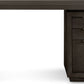 Oxford Single Pedestal Desk in Basalt Grey