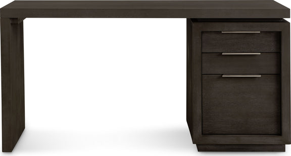 Oxford Single Pedestal Desk in Basalt Grey