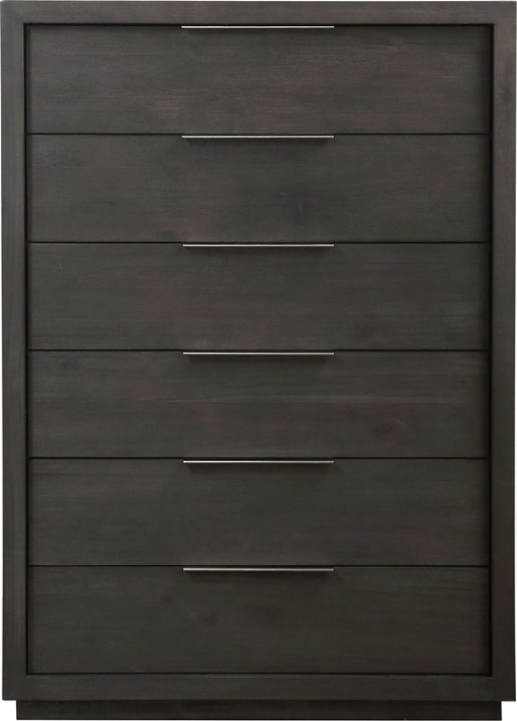 Oxford Six Drawer Chest in Basalt Grey (2024)