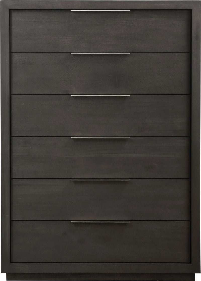 Oxford Six Drawer Chest in Basalt Grey (2024)