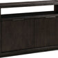 Oxford Solid Wood 54 inch Media Console in Basalt Grey