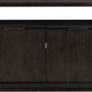 Oxford Solid Wood 54 inch Media Console in Basalt Grey