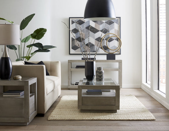Oxford Two-Drawer Coffee Table in Mineral