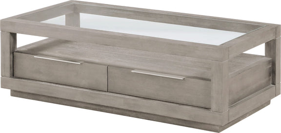 Oxford Two-Drawer Coffee Table in Mineral