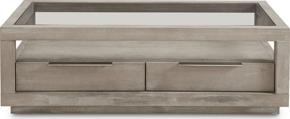 Oxford Two-Drawer Coffee Table in Mineral