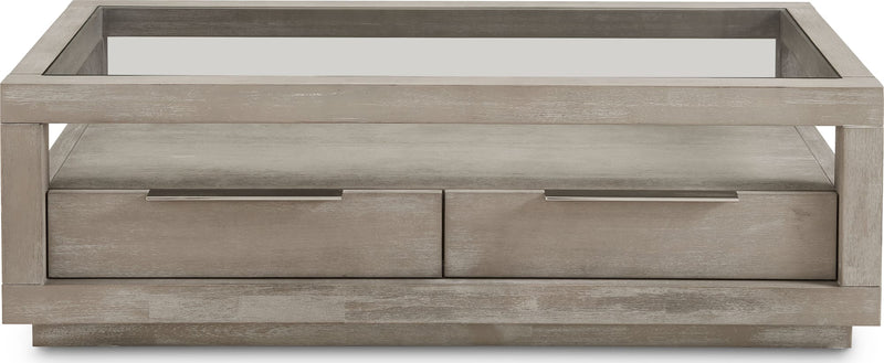 Oxford Two-Drawer Coffee Table in Mineral