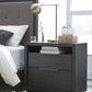 Oxford Two Drawer Nightstand in Basalt Grey