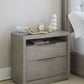 Oxford Two-Drawer Nightstand in Mineral