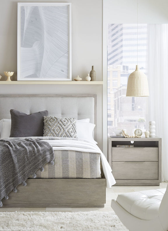 Oxford Two-Drawer Nightstand in Mineral