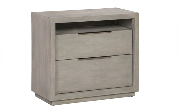 Oxford Two-Drawer Nightstand in Mineral