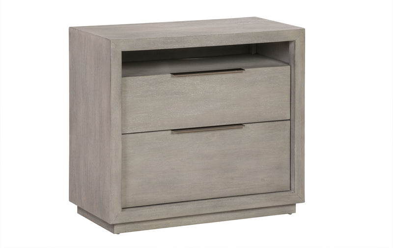 Oxford Two-Drawer Nightstand in Mineral