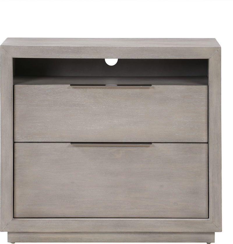 Oxford Two-Drawer Nightstand in Mineral
