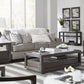 Oxford Two Drawer Rectangular Coffee Table in Basalt Grey