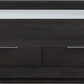 Oxford Two Drawer Rectangular Coffee Table in Basalt Grey