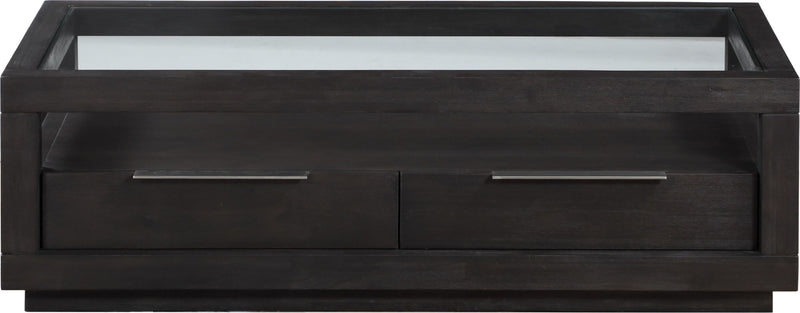 Oxford Two Drawer Rectangular Coffee Table in Basalt Grey