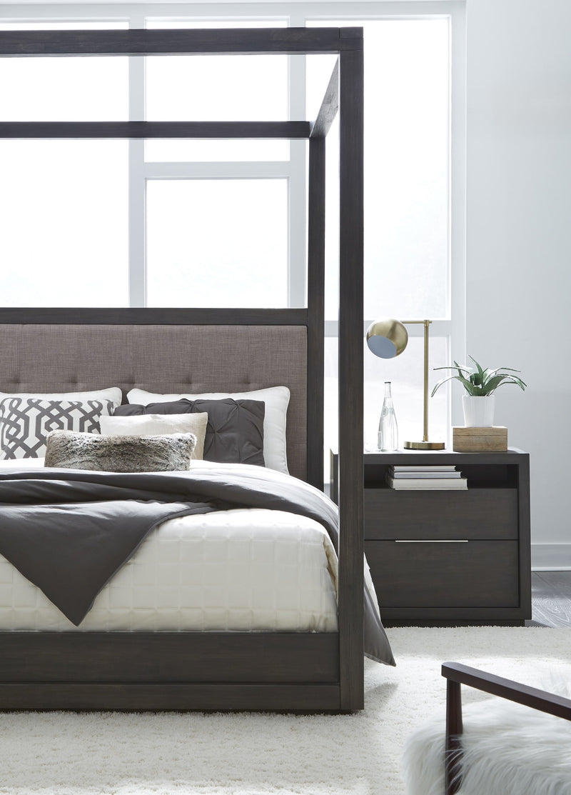 Oxford California King-Size Canopy Bed in Dolphin