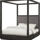 Oxford California King-Size Canopy Bed in Dolphin